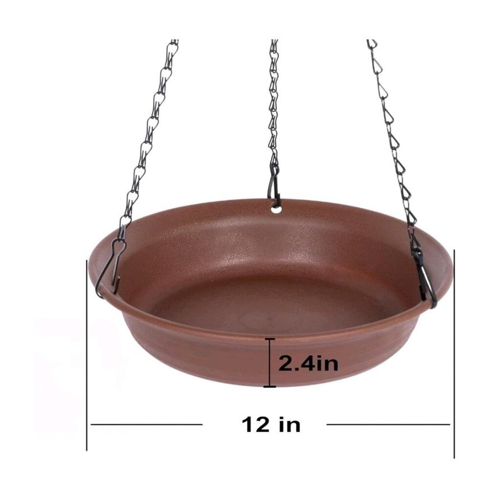 Hanging Bird Bath, Hanging Bird Water Feeder for Outdoors, Feeder Bowl s20 - Picture 3 of 9